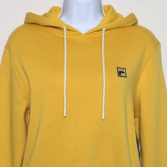 FILA - Yellow Bailey Hoodie Cropped Hooded Sweatshirt - Women's Small NEW NWT 🔥 - Picture 2 of 9